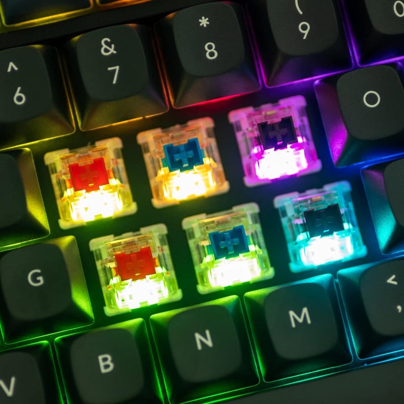 Keychron V3 Wired Custom Mechanical Keyboard Knob Version, TKL QMK/VIA Programmable Macro with Hot-swappable K Pro Red Switch Compatible with Mac Windows Linux Carbon Black (Non-Transparent) - Image 5